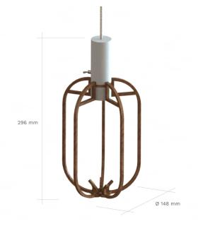 Comprar Planta de aire tillandsia con soporte Pingente de Phi de madeira com luz