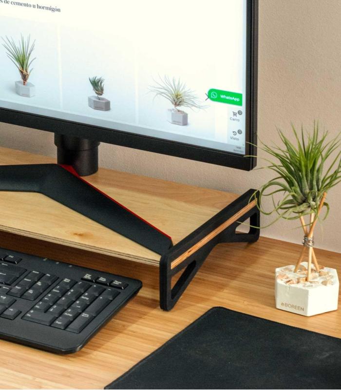 Comprar Planta de aire tillandsia con soporte Suporte ao monitor de computador