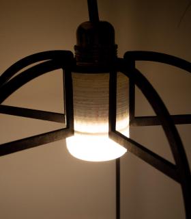 Comprar Planta de aire tillandsia con soporte Holz Phi XL Pendelleuchte mit Licht